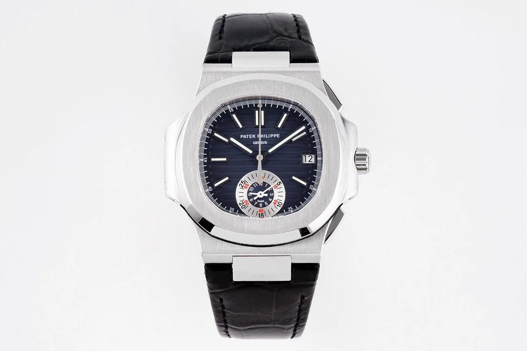 3K공장 파텍필립 노틸러스40주년 리미티드 에디션 청판 다이얼 가죽밴드 5980