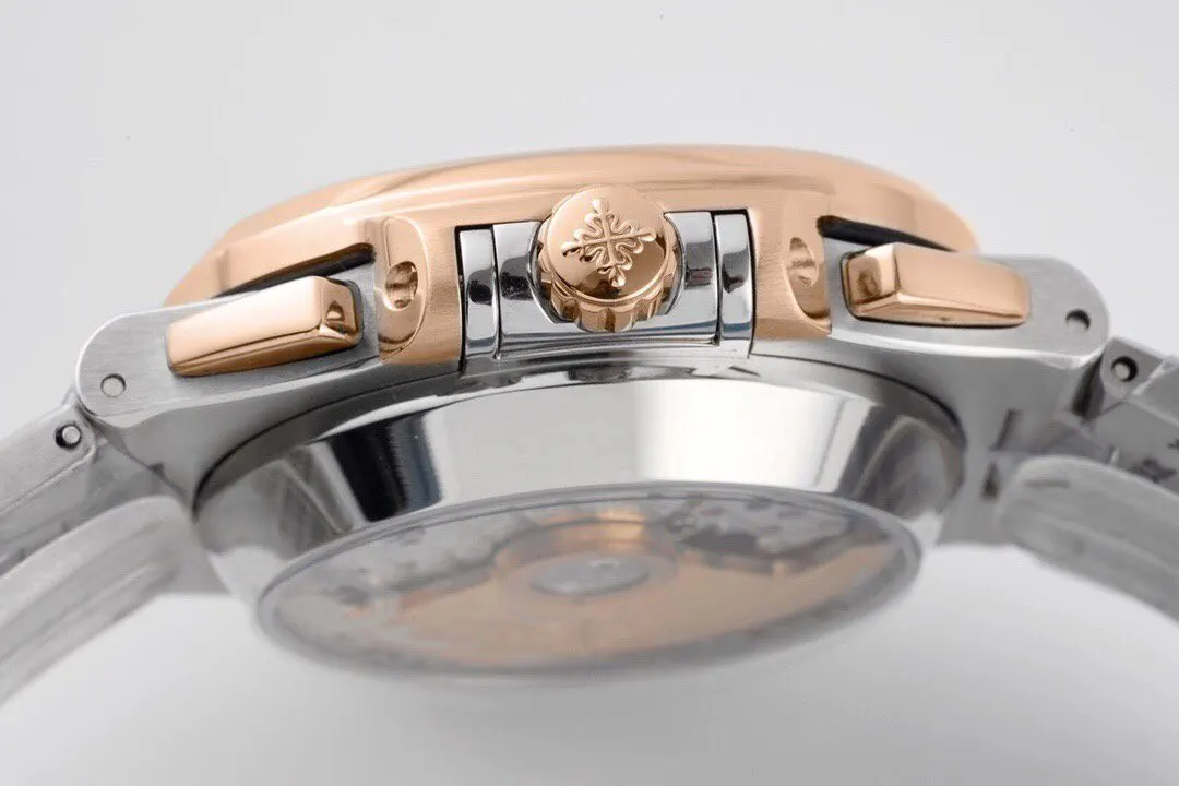 3K공장 파텍필립 노틸러스40주년 리미티드 에디션 청판 다이얼 로즈골드 콤비 40mm 5980