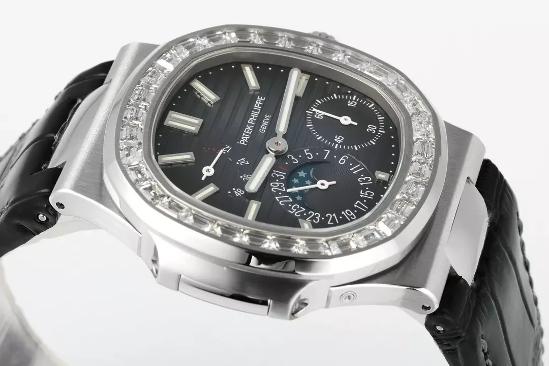 PPF공장 파텍필립 노틸러스 문페이즈 청판 다이얼 다이아 베젤 5712