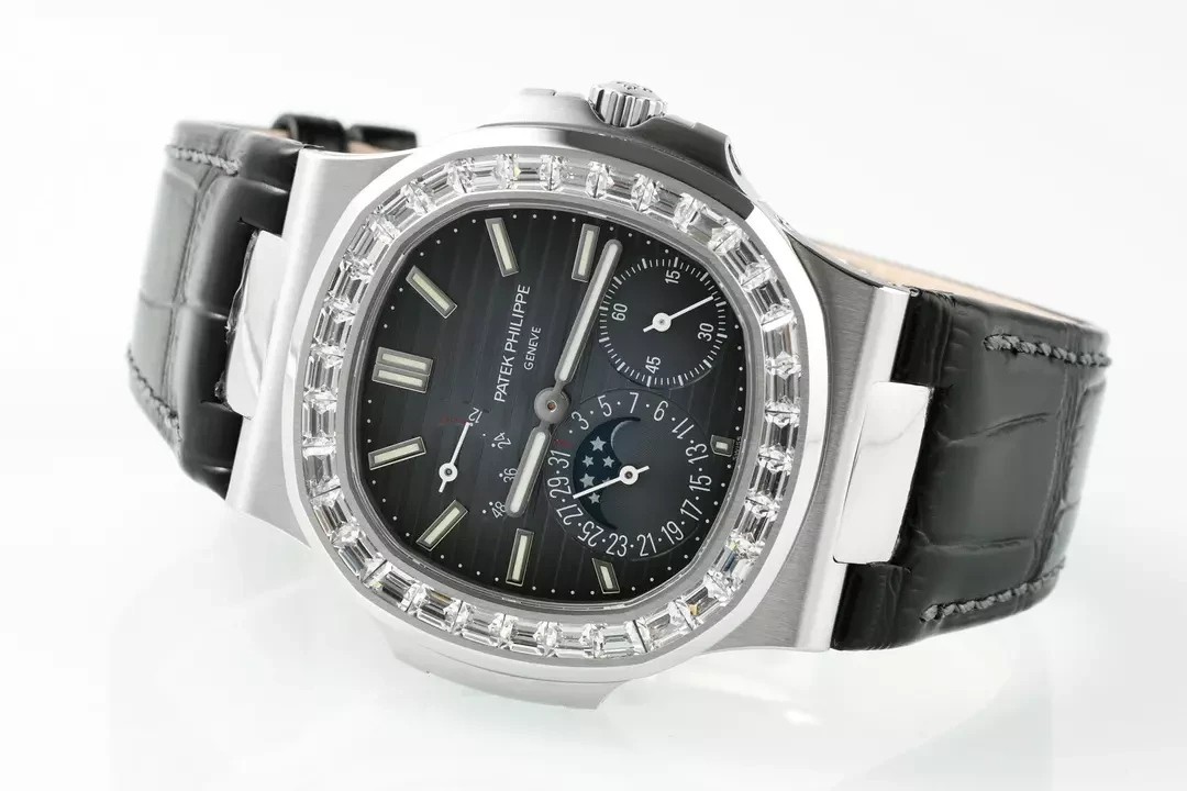 PPF공장 파텍필립 노틸러스 문페이즈 청판 다이얼 다이아 베젤 5712