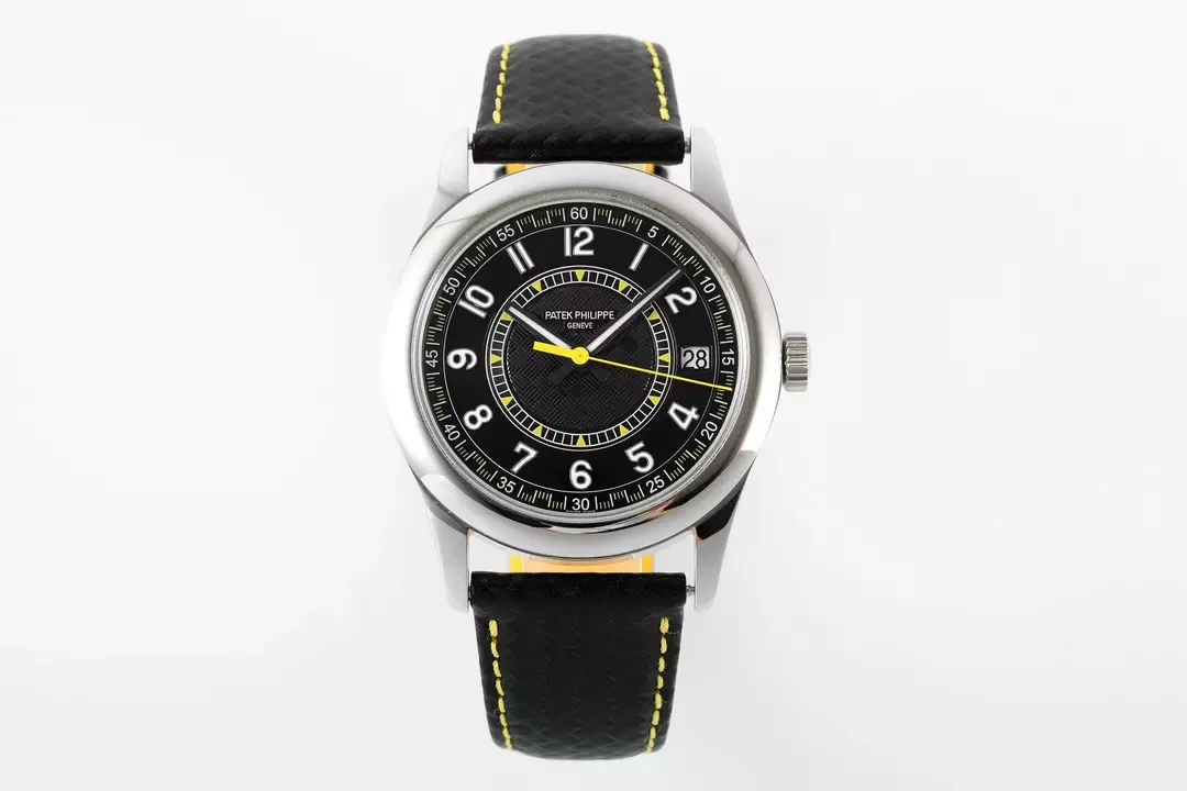 PPF공장 파텍필립 칼라트라바 6007G 블랙/옐로우 다이얼 6007G