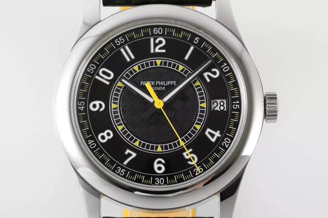 PPF공장 파텍필립 칼라트라바 6007G 블랙/옐로우 다이얼 6007G