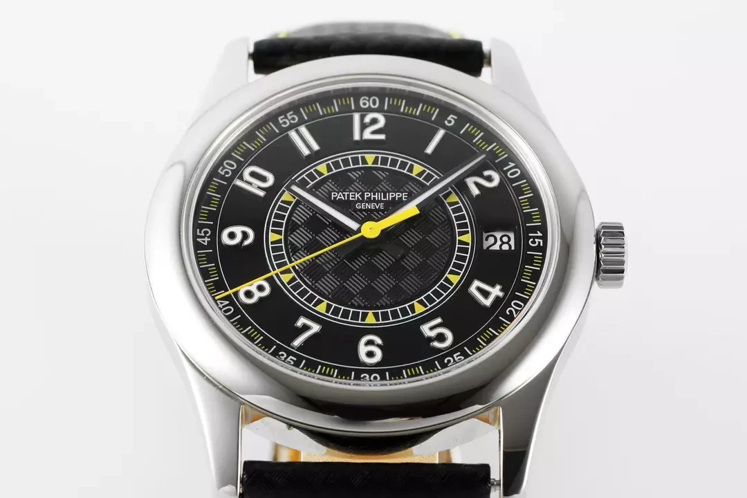 PPF공장 파텍필립 칼라트라바 6007G 블랙/옐로우 다이얼 6007G