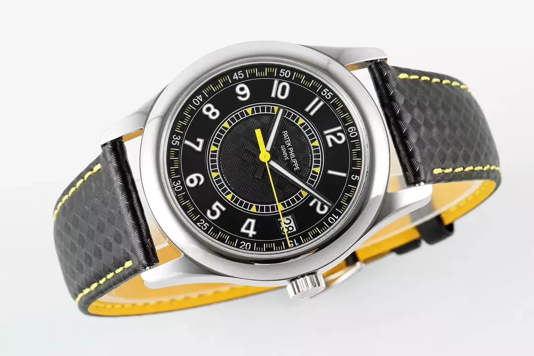 PPF공장 파텍필립 칼라트라바 6007G 블랙/옐로우 다이얼 6007G