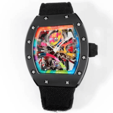 RM공장 리차드밀 RM68-01 시릴 콩고 투르비용 에디션 블랙 세라믹 블랙 스트랩