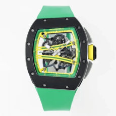 ZF공장 리차드밀 요한 블레이크 RM61-01 블랙 세라믹 그린 러버밴드