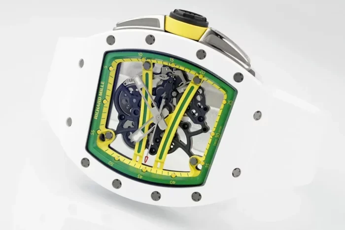 ZF공장 리차드밀 요한 블레이크 RM61-01 화이트 세라믹 화이트 러버밴드