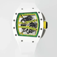 ZF공장 리차드밀 요한 블레이크 RM61-01 화이트 세라믹 화이트 러버밴드