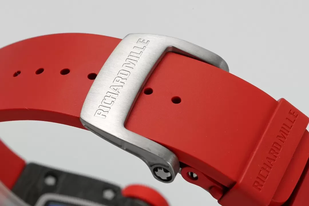 ZF공장 리차드밀 부바왓슨 블랙 카본 / 레드 러버밴드 RM-055