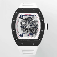 ZF공장 리차드밀 부바왓슨 블랙 카본 / 화이트 러버밴드 RM-055