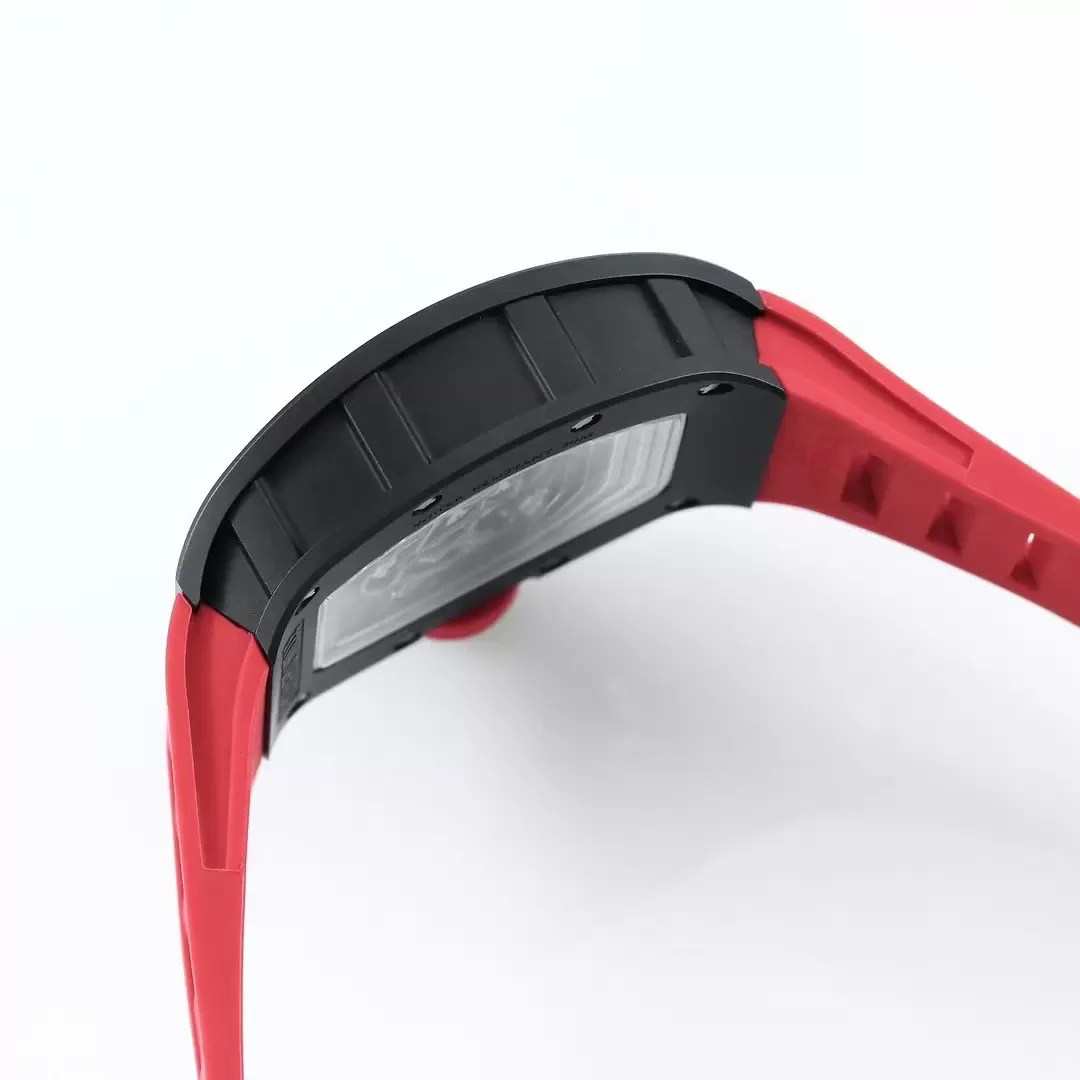 BBR공장 리차드밀 부바왓슨 RM055 블랙 세라믹 케이스 블랙 포인트 레드 밴드