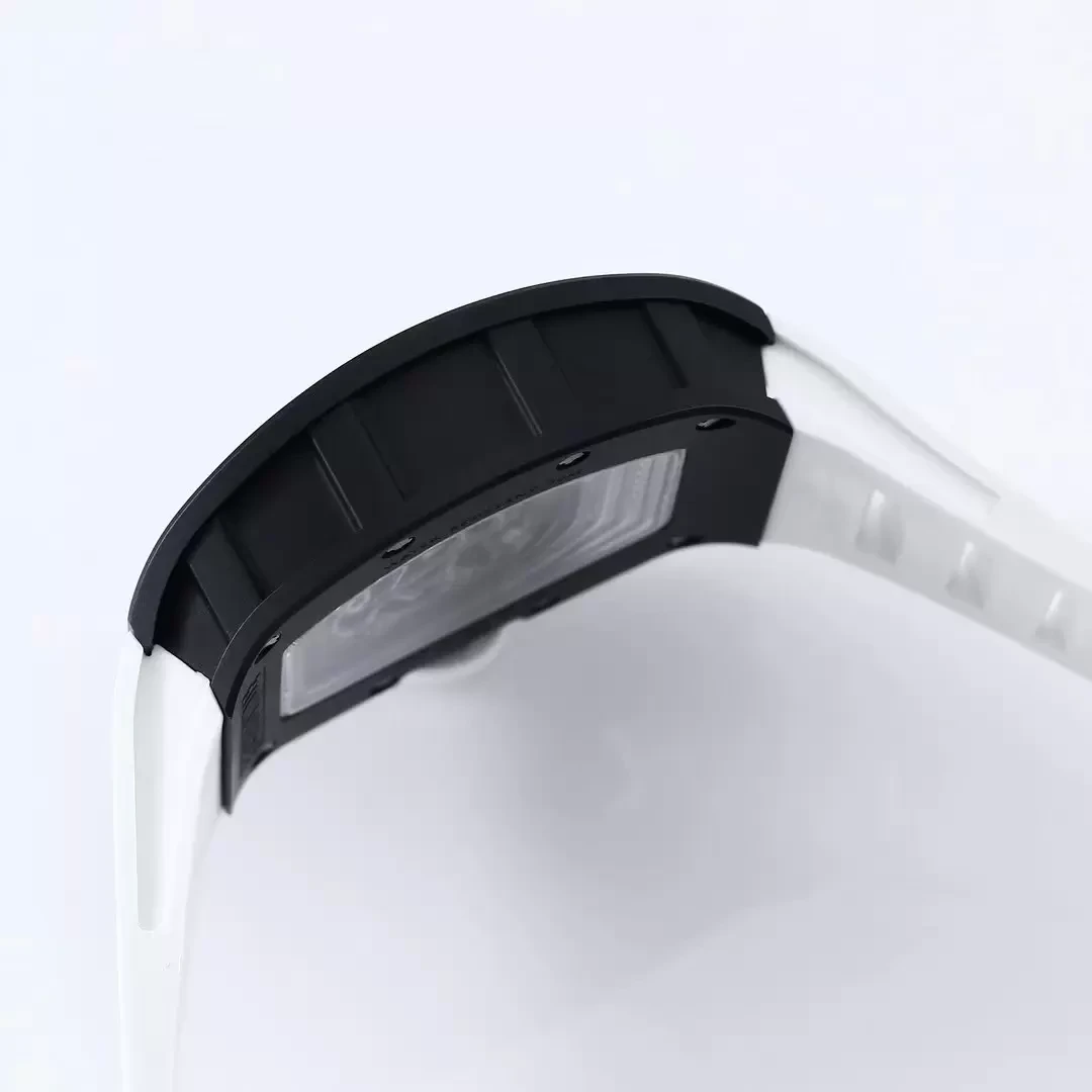 BBR공장 리차드밀 부바왓슨 RM055 블랙 세라믹 케이스 화이트 포인트 화이트 밴드