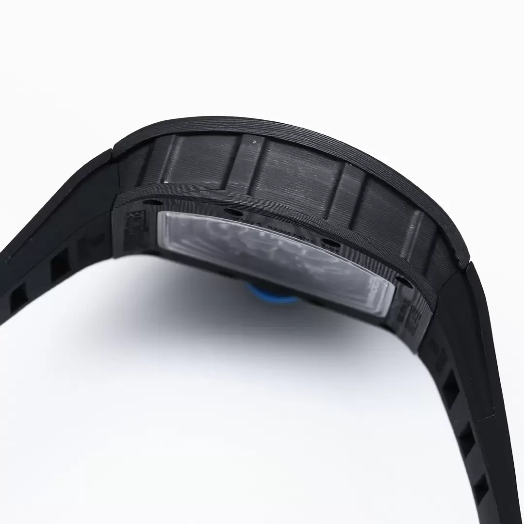 BBR공장 리차드밀 부바왓슨 RM055 블랙카본 케이스 블루 포인트 블랙 밴드