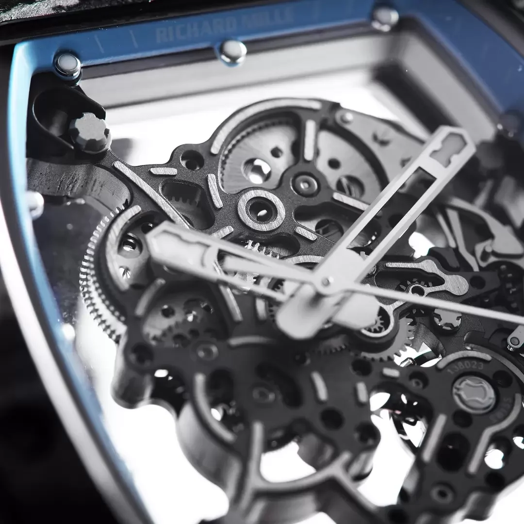 BBR공장 리차드밀 부바왓슨 RM055 블랙카본 케이스 블루 포인트 블랙 밴드