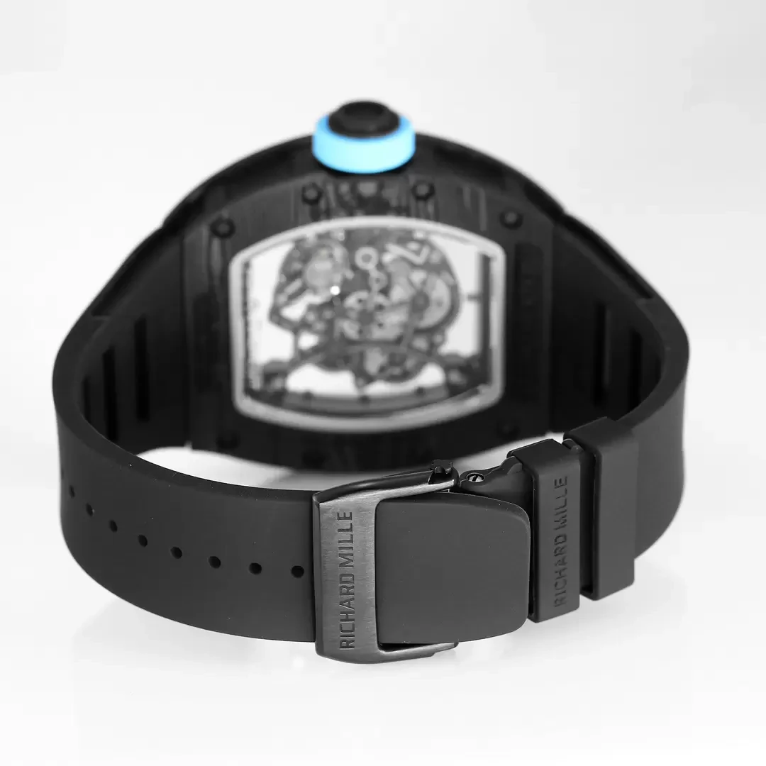 BBR공장 리차드밀 부바왓슨 RM055 블랙카본 케이스 블루 포인트 블랙 밴드