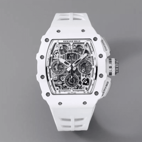 KV공장 리차드밀 르망 화이트 카본 케이스 한정판 / 화이트 러버밴드