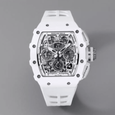 KV공장 리차드밀 르망 화이트 카본 케이스 한정판 / 화이트 러버밴드