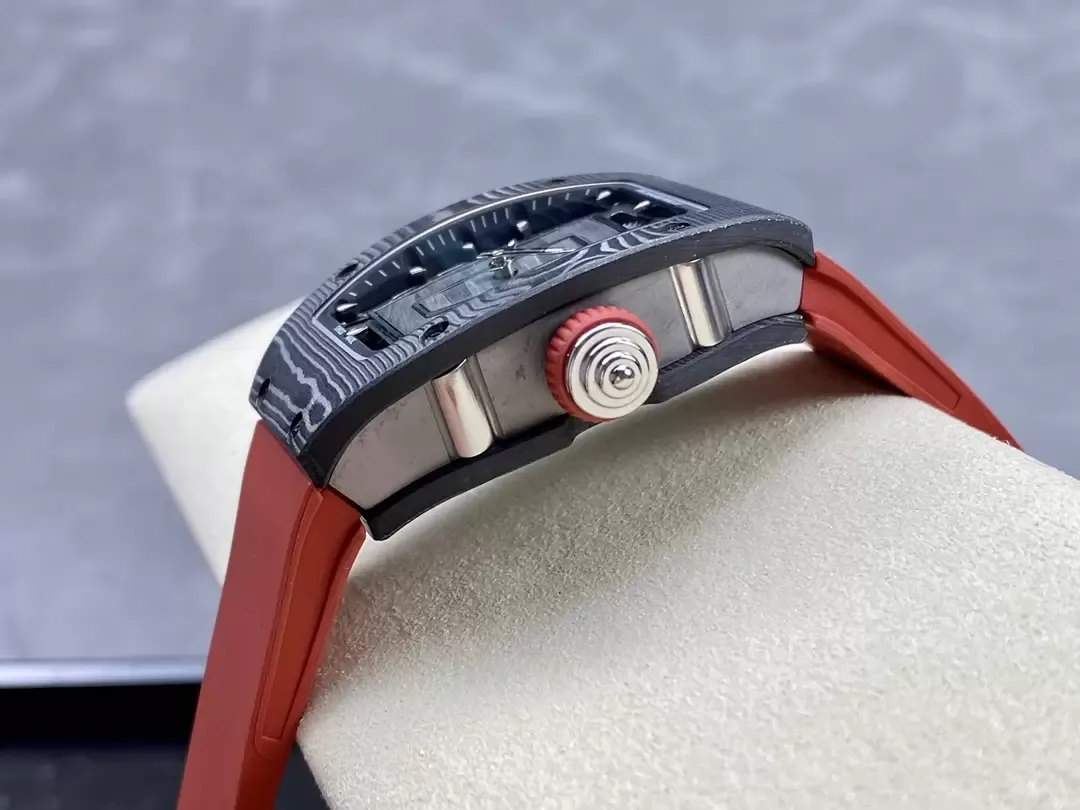 G+공장 리차드밀 RM07-01 블랙 카본 케이스 / 레드밴드