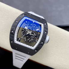 ZF공장 리차드밀 부바왓슨 블랙 카본 / 화이트 러버밴드 RM-055