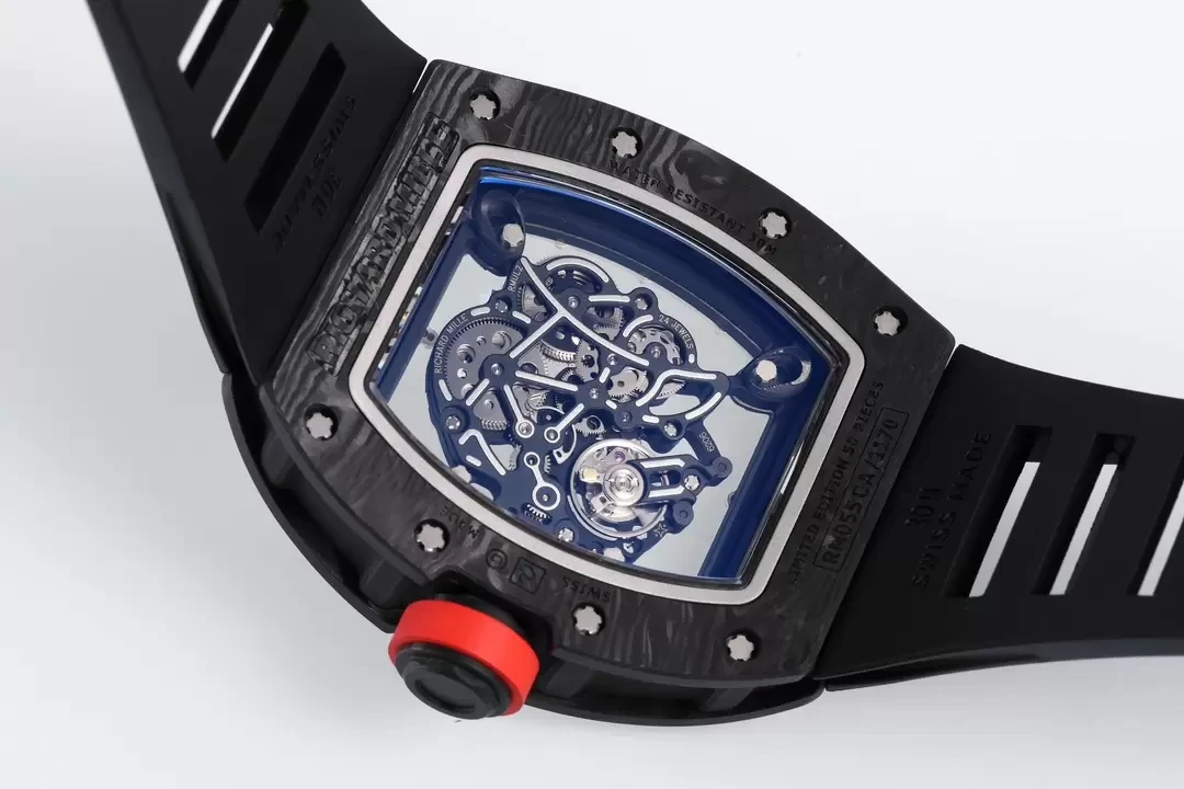 ZF공장 리차드밀 부바왓슨 블랙 카본 / 블랙 러버밴드 RM-055