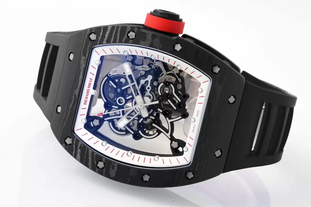 ZF공장 리차드밀 부바왓슨 블랙 카본 / 블랙 러버밴드 RM-055