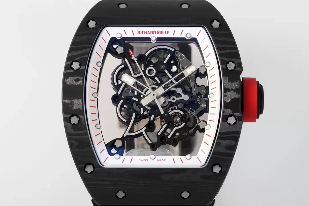 ZF공장 리차드밀 부바왓슨 블랙 카본 / 블랙 러버밴드 RM-055