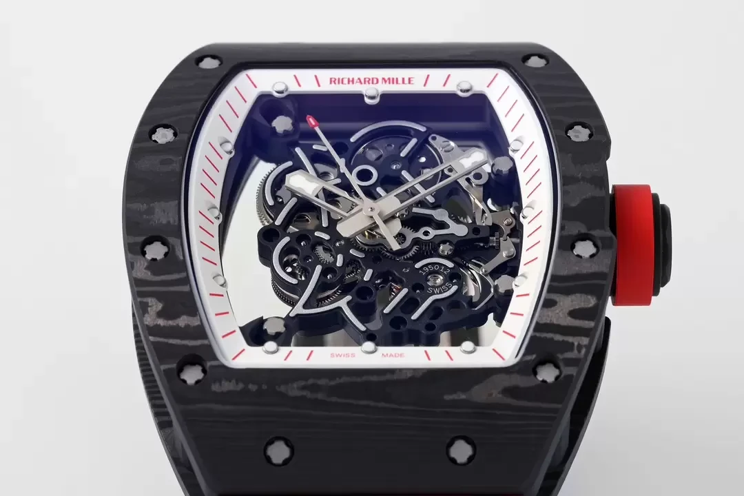 ZF공장 리차드밀 부바왓슨 블랙 카본 / 블랙 러버밴드 RM-055