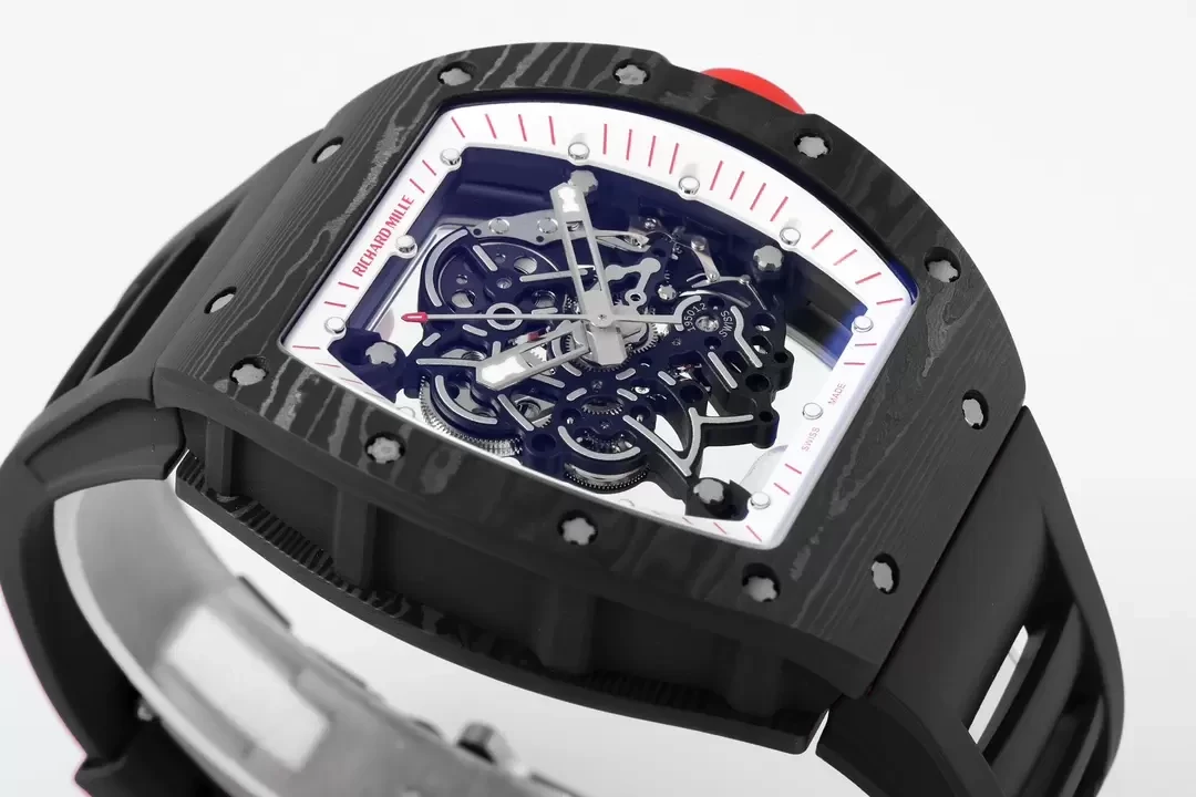 ZF공장 리차드밀 부바왓슨 블랙 카본 / 블랙 러버밴드 RM-055