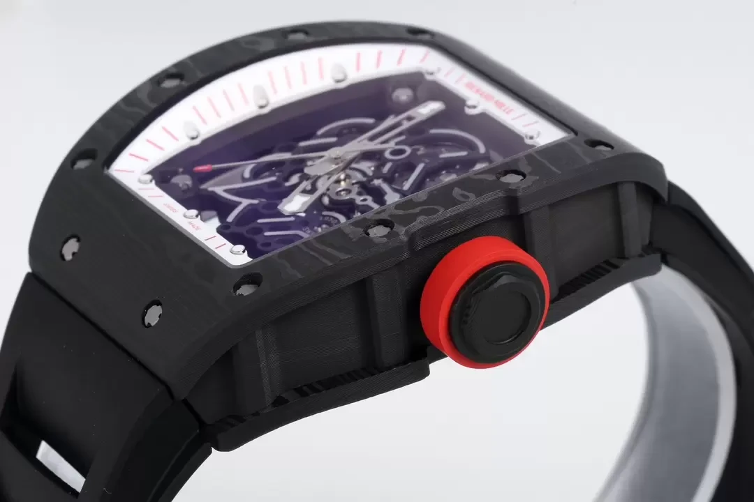 ZF공장 리차드밀 부바왓슨 블랙 카본 / 블랙 러버밴드 RM-055