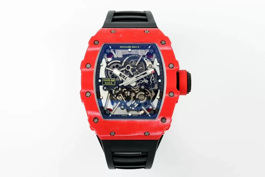 ZF공장 리차드밀 라파엘 나달 레드 카본 / 블랙 러버밴드 RM35-02