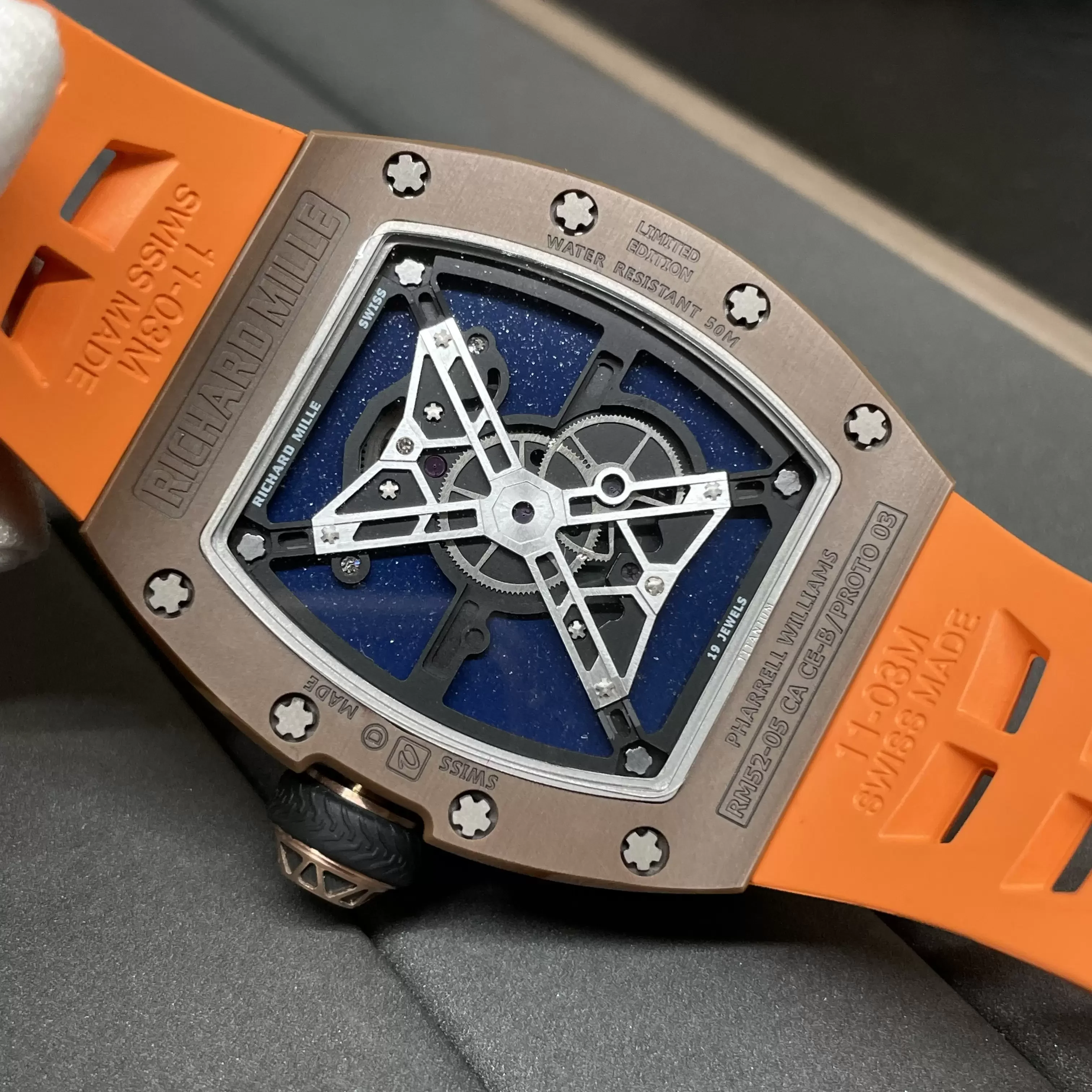 YS공장 리차드밀 RM 52-05 투르비용 퍼렐 윌리엄스 브라운