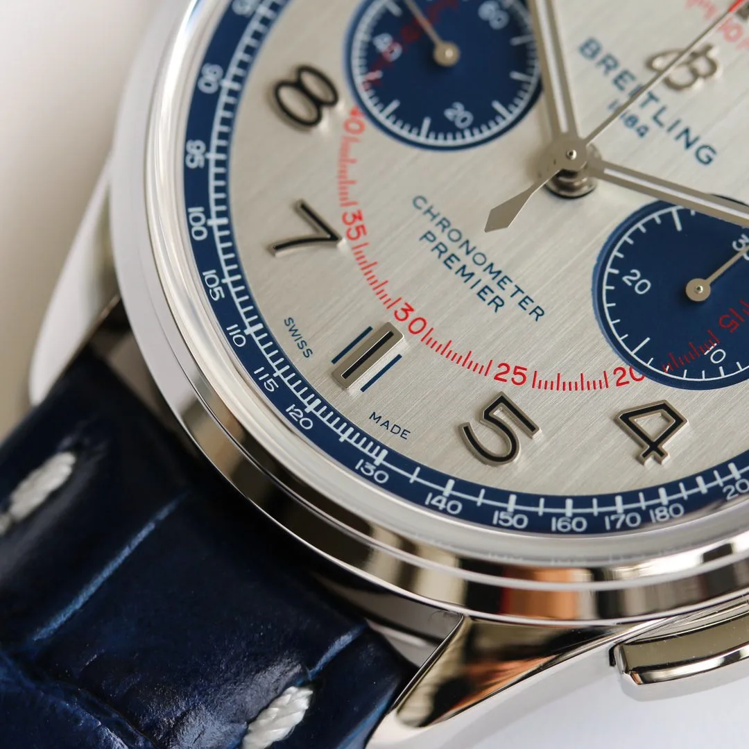 GF공장 브라이틀링 프리미어 B01 크로노그래프 벤틀리 뮬리너 AB0118A71G1P1