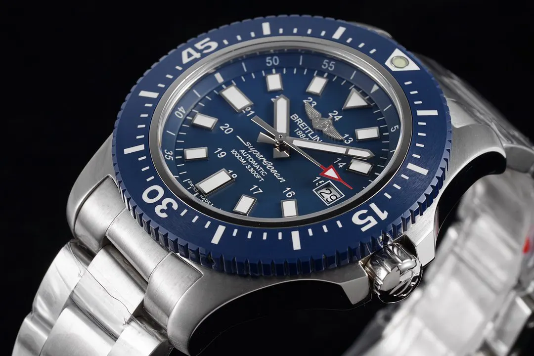 TF공장 브라이틀링 슈퍼 오션 스페셜 청판 다이얼 44mm Y1739316