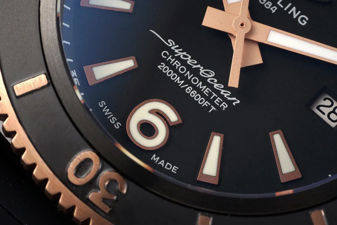 TF공장 브라이틀링 슈퍼 오션 블랙 다이얼 DLC U17368221B1S1