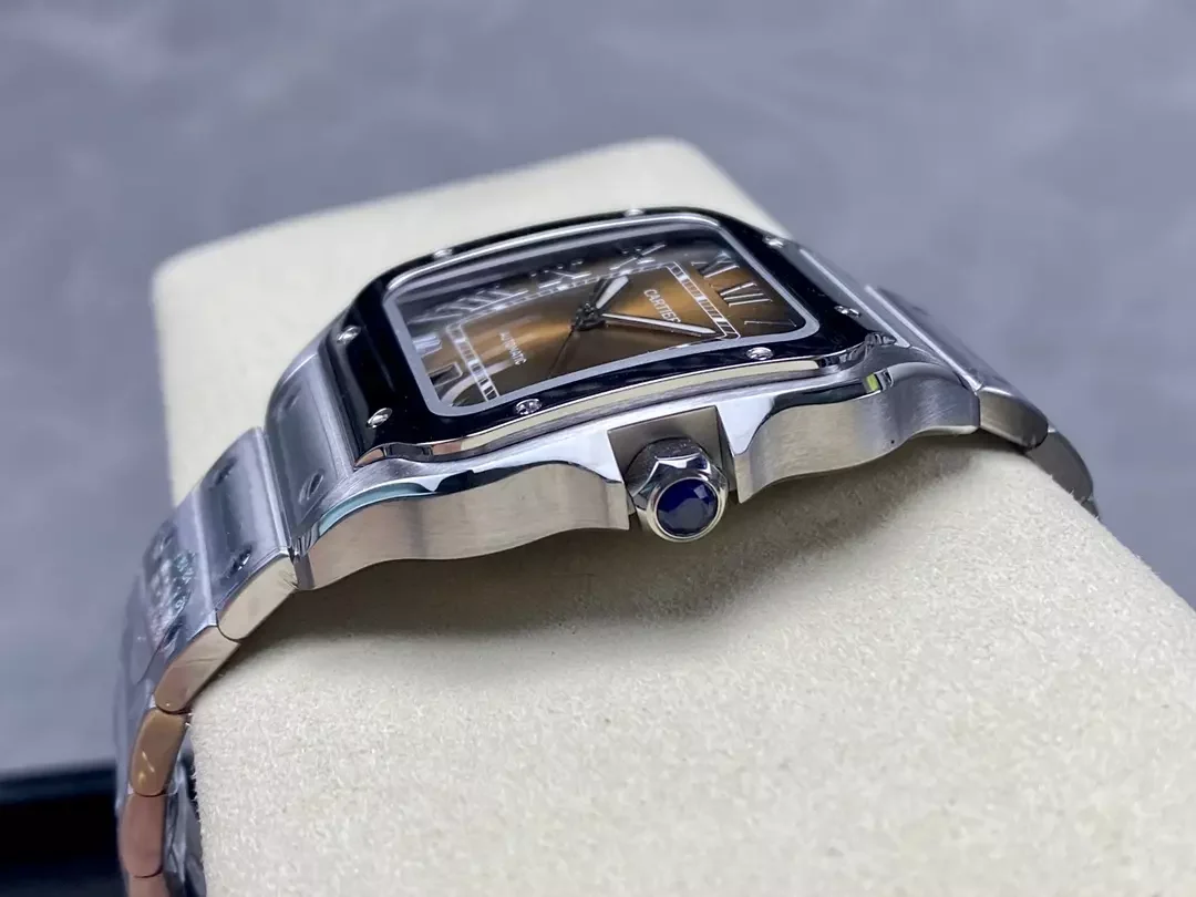 BV공장 까르띠에 산토스 브라운 다이얼 40mm WSSA0064