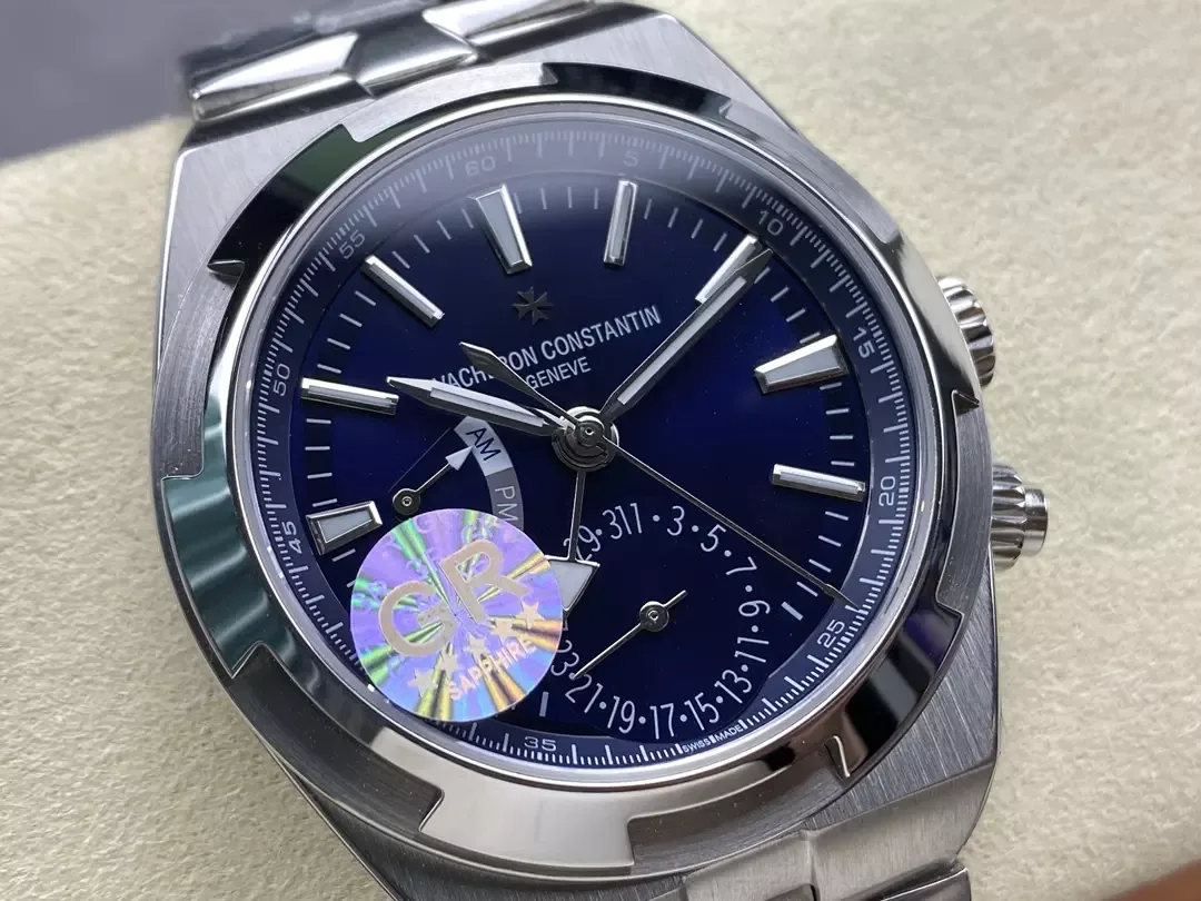 GR공장 바쉐론콘스탄틴 오버시즈 듀얼 타임 7900V 청판 다이얼 스틸