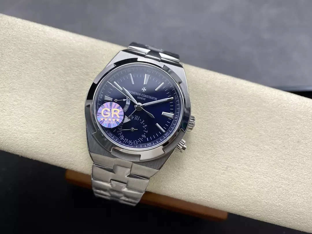 GR공장 바쉐론콘스탄틴 오버시즈 듀얼 타임 7900V 청판 다이얼 스틸