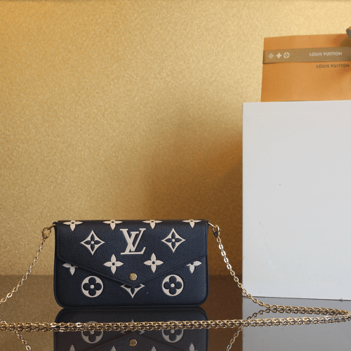 루이비통 펠리시 포쉐트 블랙 베이지 M80482