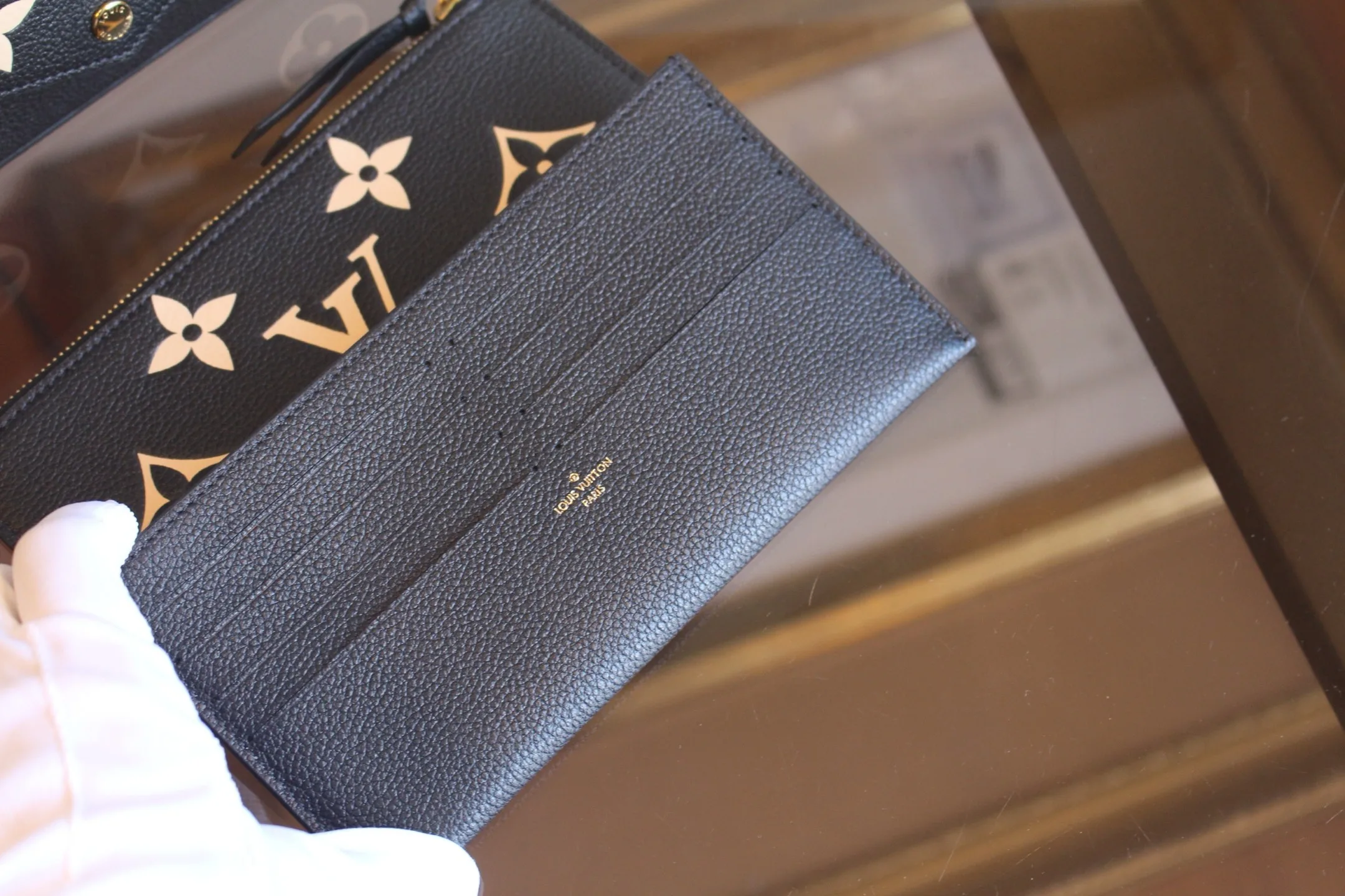 루이비통 펠리시 포쉐트 블랙 베이지 M80482