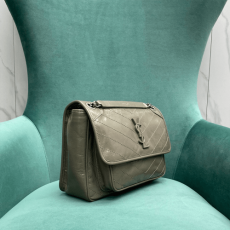 공장 생로랑 여성 니키 미디움 체인 숄더백 올리브 498894