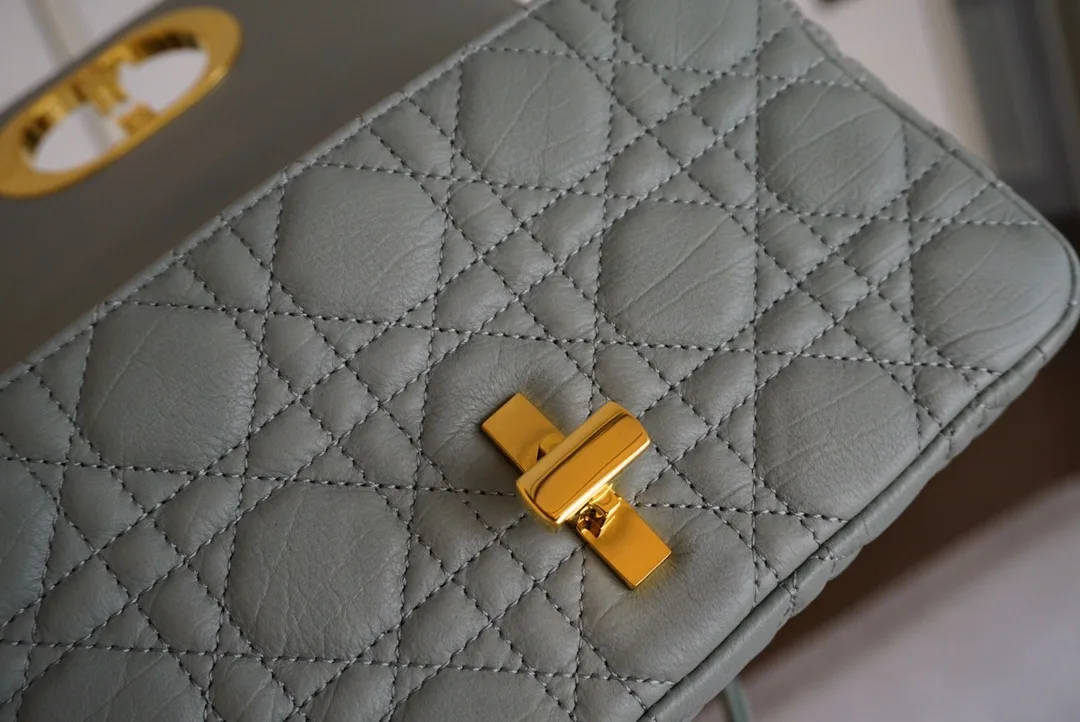 엔젤 공장 디올 카로 백 그레이 서플 까나쥬 송아지 가죽