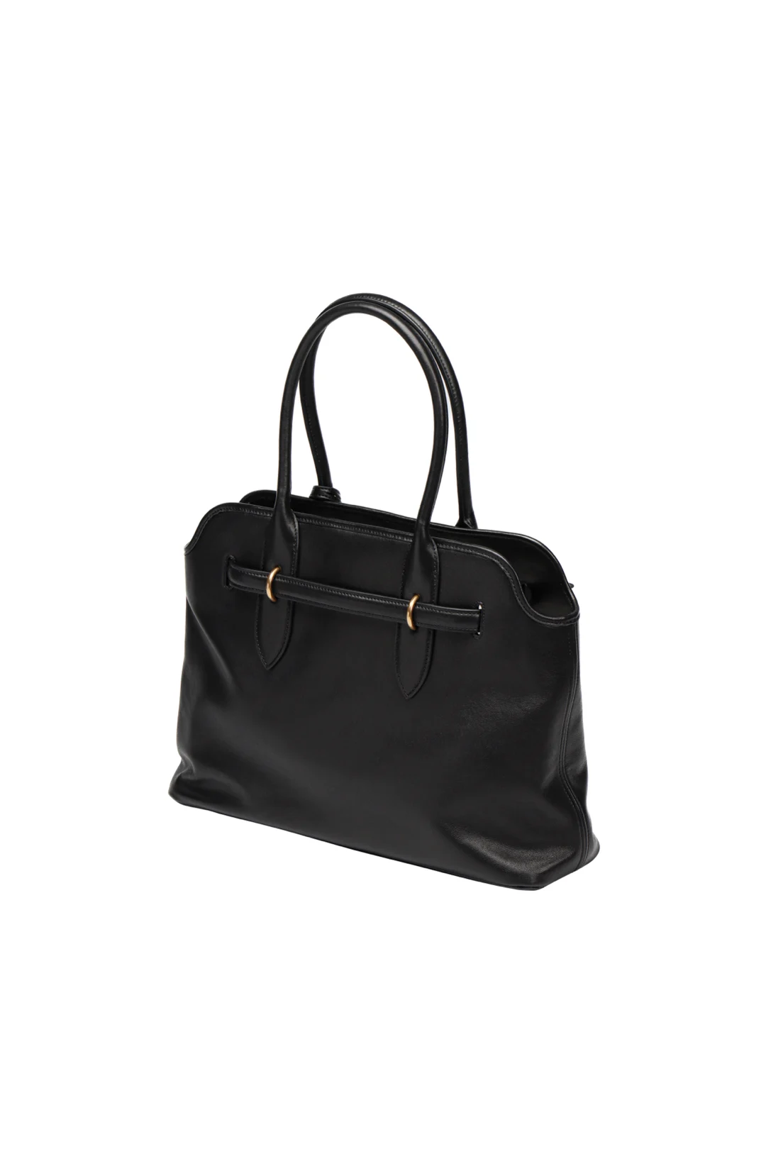 미우미우 가죽 탑 핸들백 블랙