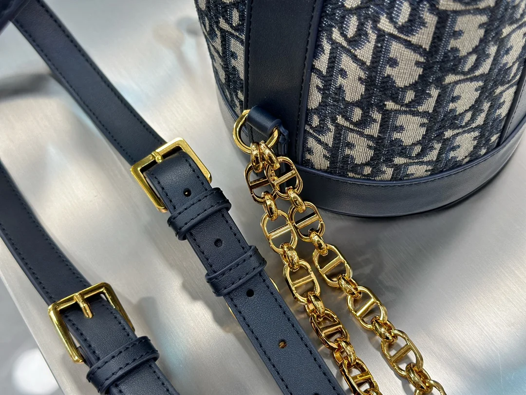 디올 스몰 백팩 오블리크 자카드 블루 서플 맥시까나쥬