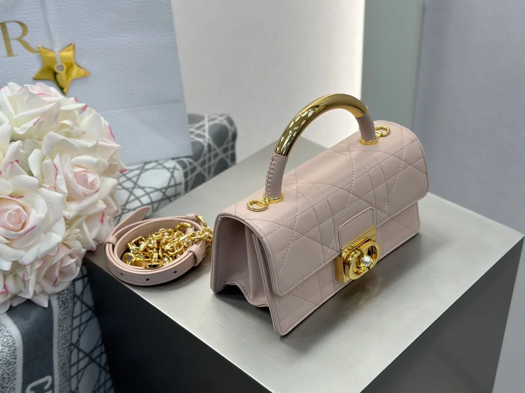 디올 미니 앙쥬 백 매크로까나쥬 핑크