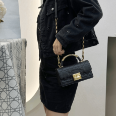 디올 미니 앙쥬 백 매크로까나쥬 블랙