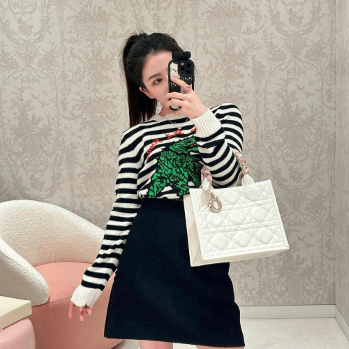 디올 스몰 북 토트백 매크로까나쥬 라떼