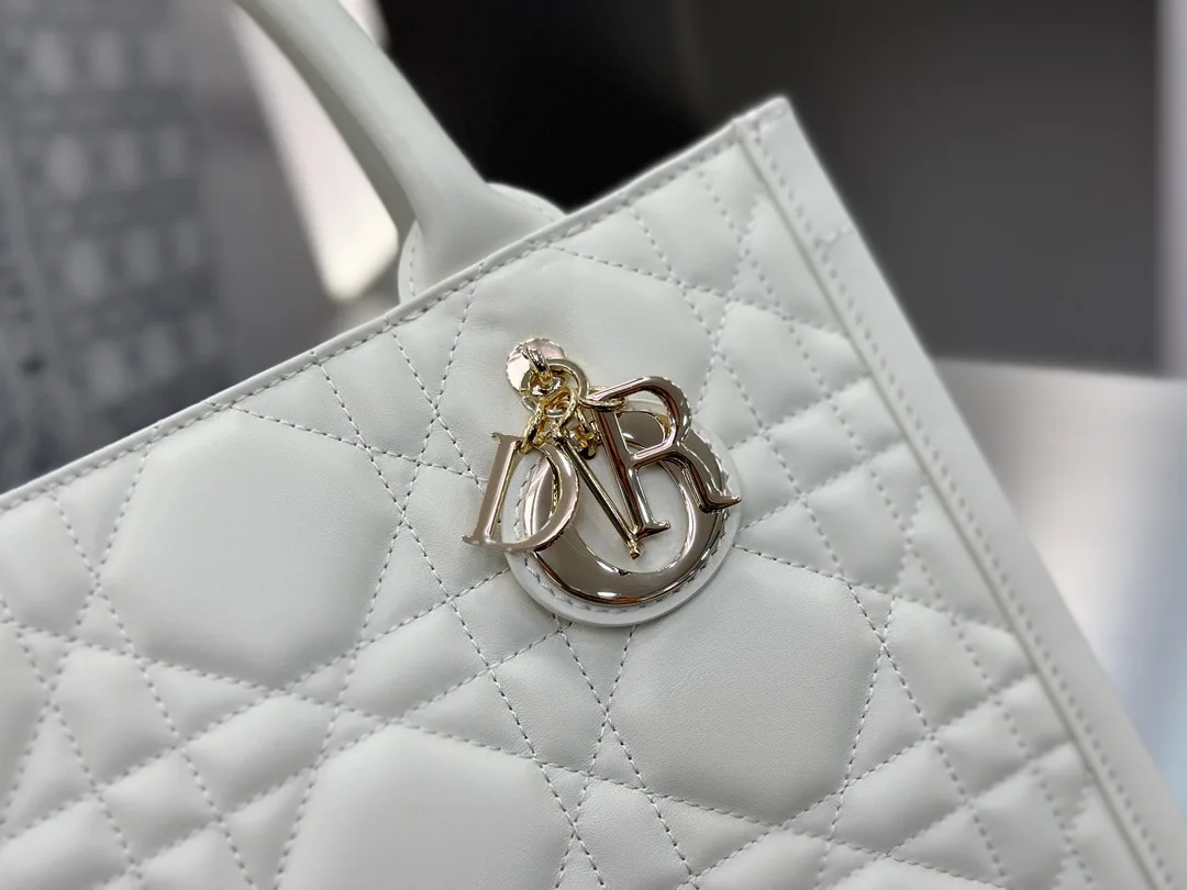 디올 스몰 북 토트백 매크로까나쥬 라떼