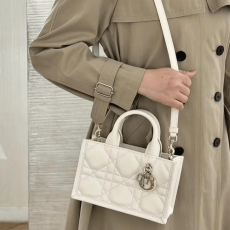 디올 미니 스트랩 북 토트백 매크로까나쥬 라떼