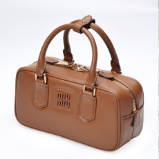 미우미우 브라운 스몰 나파 가죽 가방