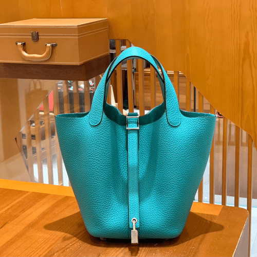 그린엘 에르메스 피코탄 18 베로나 그린 실버 버클